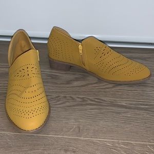 Yellow loafer,  never worn